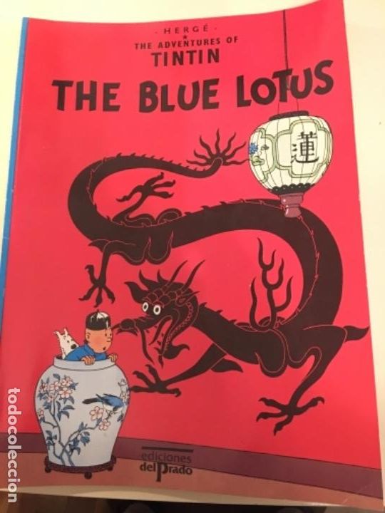 C&oacute;mics: Tint&iacute;n The Blue Lotus en ingl&eacute;s - Foto 1