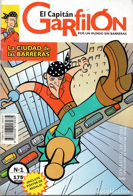 Fumetti: El capit&aacute;n Garfil&oacute;n 1: La ciudad de las barreras. Biling&uuml;e