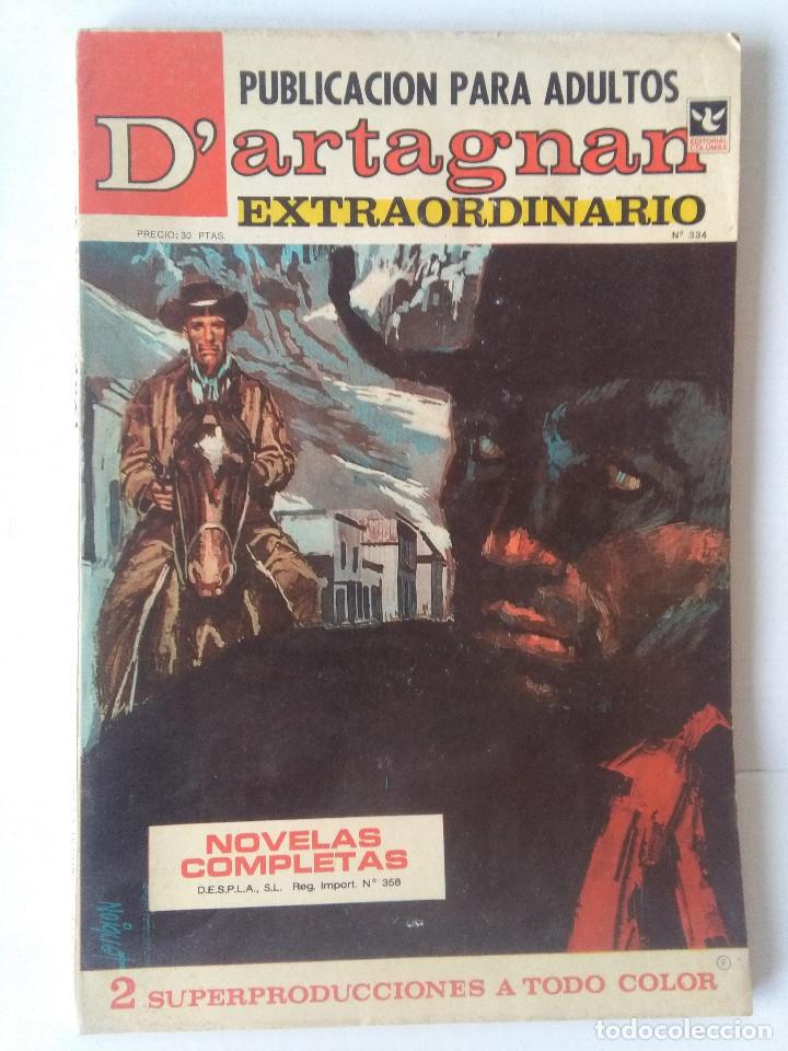 C&oacute;mics: D&acute;ARTAGNAN EXTRAORDINARIO 334 EDITORIAL COLUMBA 1974