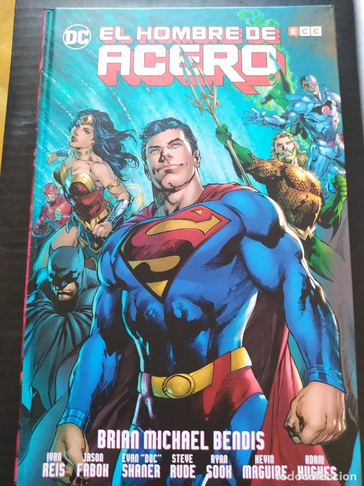 C&oacute;mics: TAPA DURA EDICI&Oacute;N LIMITADA ECC-EL HOMBRE DE ACERO-BENDIS--2018-INCLUYE POSTER-NUEVO