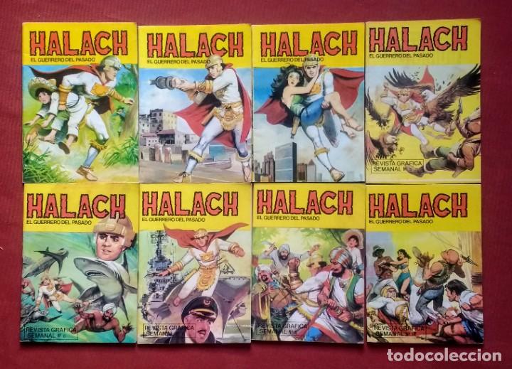 C&oacute;mics: HALACH - EL GUERRERO DEL PASADO. LOTE DE 8 NUMEROS - Foto 1