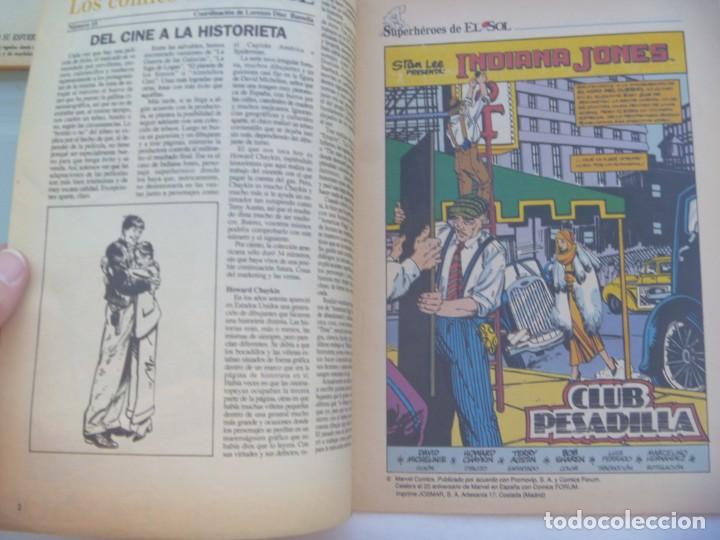 C&oacute;mics: LOS COMIC DE EL SOL , N&ordm; 15: INDIANA JONES .MARVEL COMICS FORUM. JAN , ETC - Foto 2