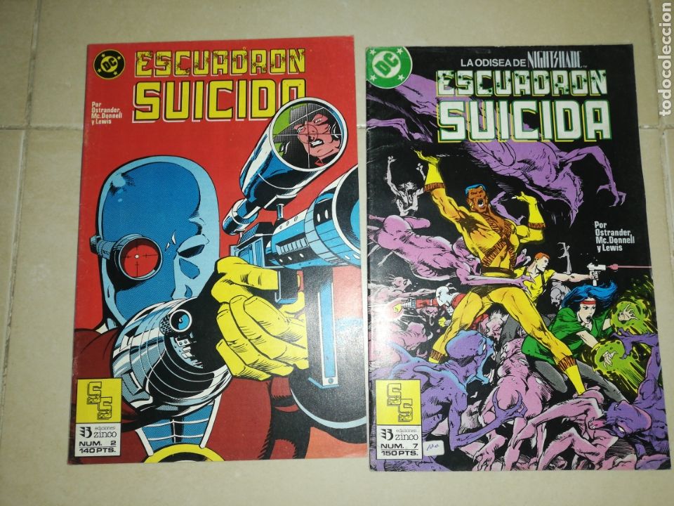 C&oacute;mics: Escuadr&oacute;n suicida N &deg;2 y 7,edici&oacute;nes zinco - Foto 1