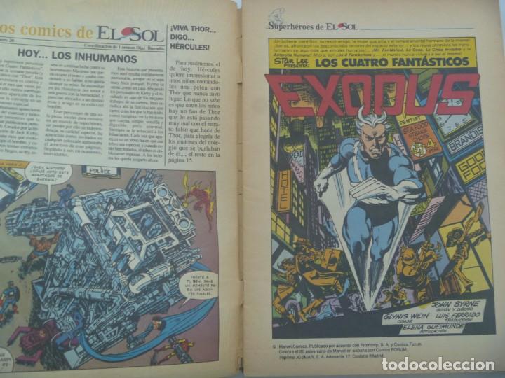 C&oacute;mics: LOS COMIC DE EL SOL , N&ordm; 20 : LOS 4 FANTASTICOS .MARVEL COMICS FORUM , ETC - Foto 2