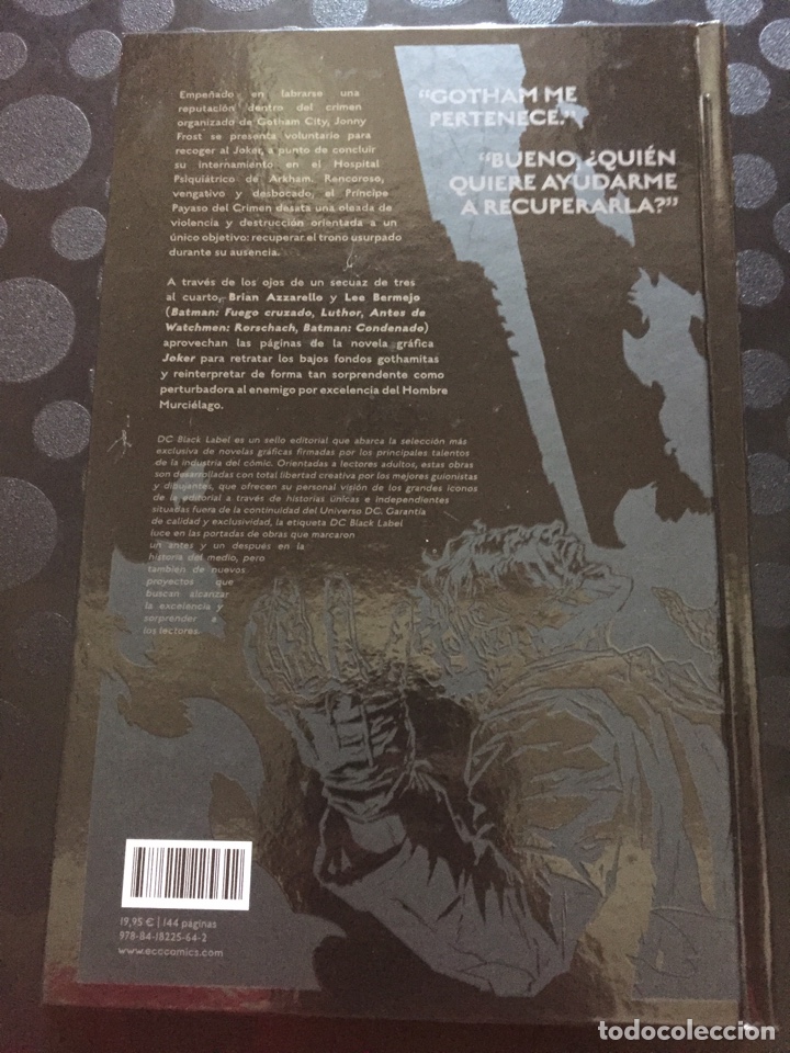C&oacute;mics: JOKER de BRIAN AZZARELLO DC BLACK LABEL ECC ( 2019 ). - Foto 2