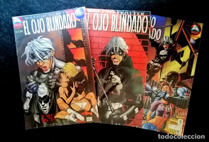 Comics: EL OJO BLINDADO (1, 2 y 3 COMPLETA) WACCIO ZKATTER - AUSTRO COMICS 1997 1 (6 FOTOS)