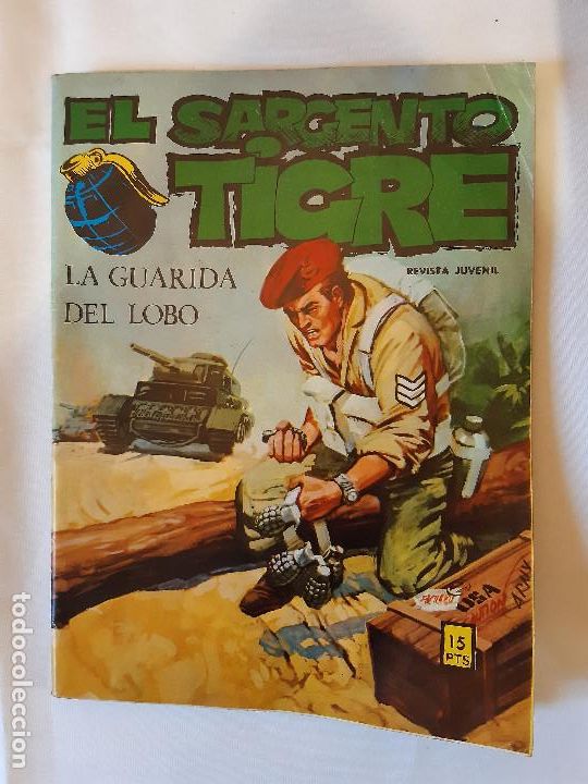 C&oacute;mics: COMIC EL SARGENTO TIGRE NUMERO 54. LA GUARIDA DEL LOBO. EDITORIAL VILMAR 1972. - Foto 1