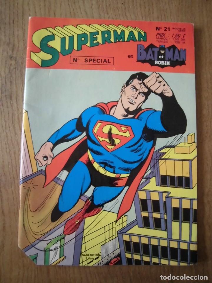 C&oacute;mics: SUPERMAN ET BATMAN ET ROBIN N&ordm; 21 SPECIAL EN FRANC&Eacute;S 1970 - Foto 1