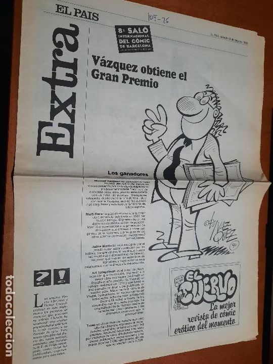 Comics: 8 SAL&Oacute;N DEL COMIC DE BARCELONA. . EXTRA EL PAIS. 1990. BUEN ESTADO. DIFICIL