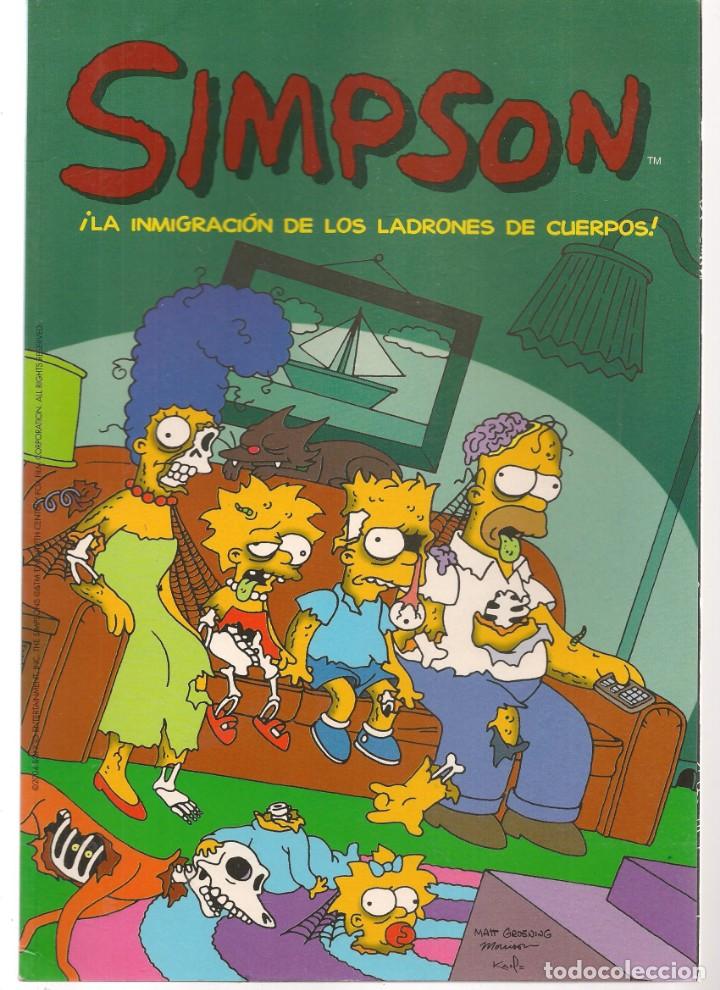 C&oacute;mics: SIMPSON. &iexcl;LA INMIGRACI&Oacute;N DE LOS LADRONES DE CUERPOS!. 2004 BOMGO / EDICIONES B.(ST/HS) - Foto 1
