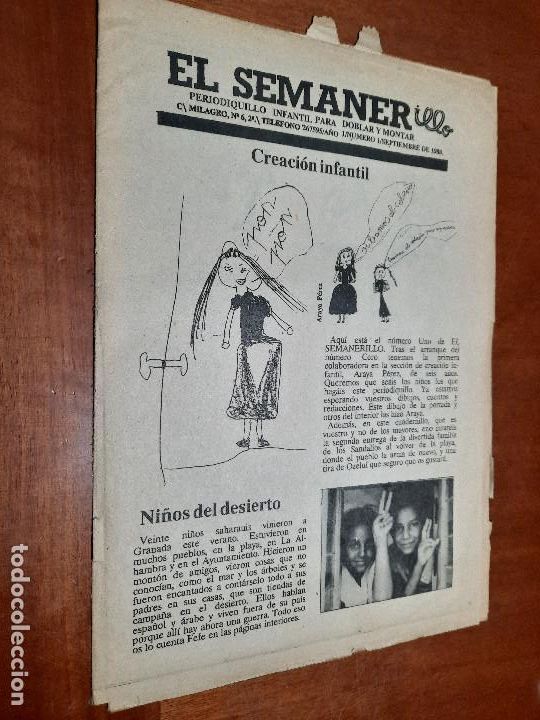 Comics: EL SEMANERILLO 1. 1988. SUPLEMENTO DEL PERI&Oacute;DICO SEMANERO PARA NI&Ntilde;OS. GRAPA.16 P&Aacute;GINAS. DIFICIL