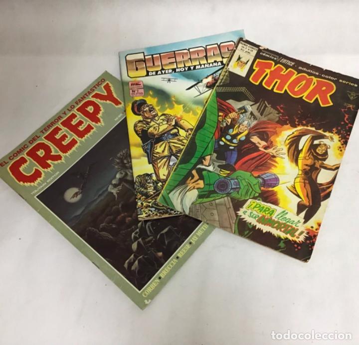 C&oacute;mics: CREEPY, GUERRAS, THOR, LOTE DE C&Oacute;MICS - Foto 1