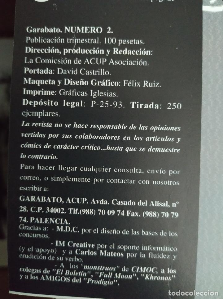 C&oacute;mics: GARABATO HISTORIETA. N&ordm; 2. Palencia. A&ntilde;o 1993. - Foto 2