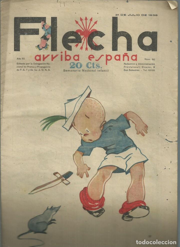 C&oacute;mics: Flecha, comic a&ntilde;o 1938, n&uacute;mero 80 - Foto 1