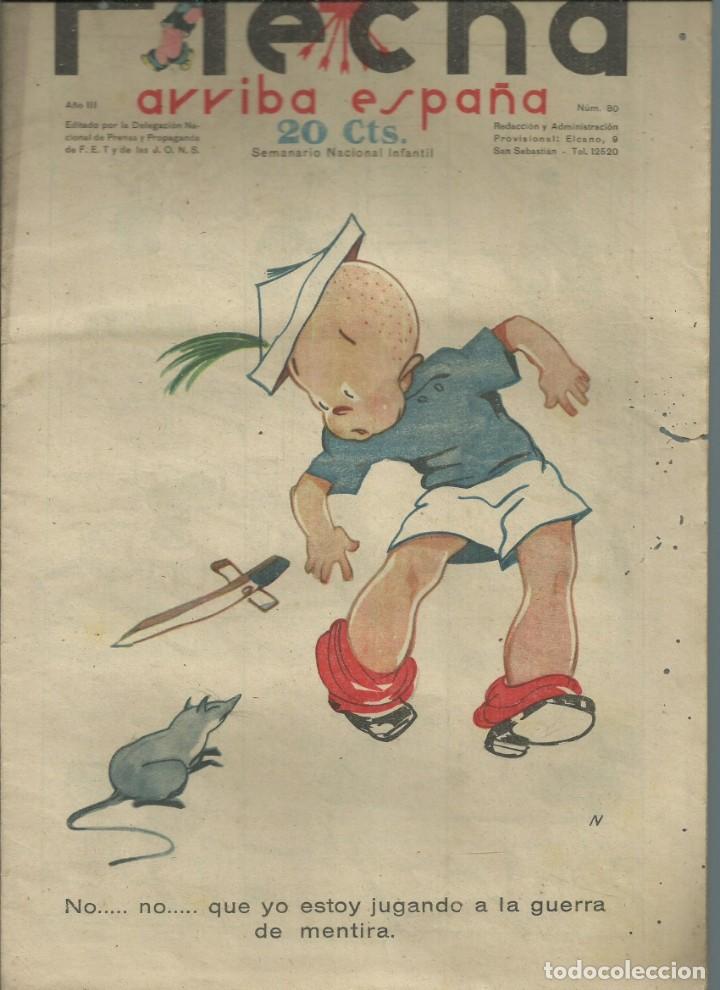 C&oacute;mics: Flecha, comic a&ntilde;o 1938, n&uacute;mero 80 - Foto 2
