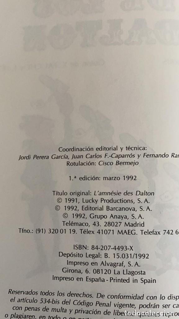 C&oacute;mics: LUCKY LUKE. LA AMNESIA DE LOS DALTON. ANAYA 1&ordf; EDICION 1992 - Foto 2