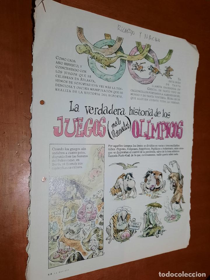 C&oacute;mics: LA VERDADERA HISTORIA DE LOS JUEGOS OLIMPICOS. 6 P&Aacute;GINAS. GRAPA. BUEN ESTADO. EL MUNDO