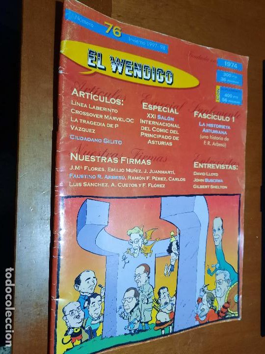 C&oacute;mics: EL WENDIGO 76. GRAPA. BUEN ESTADO. REVISTA SOBRE COMIC DE 97-98.