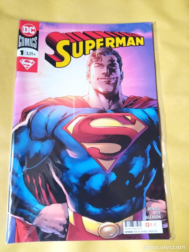 C&oacute;mics: COMIC SUPERMAN #1-BENDIS/REIS-ECC/DC-NUEVO-BOLSA &BACKBOARD - Foto 1