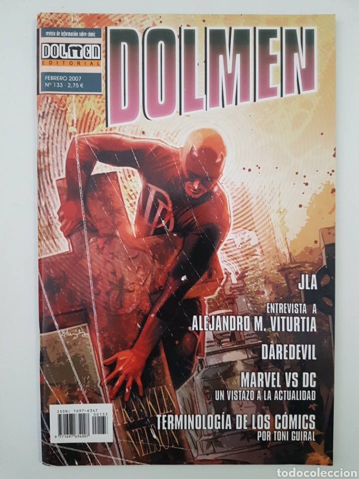 C&oacute;mics: REVISTA DOLMEN - 133 - FEBRERO 2007 - PORTADA DAREDEVIL MARVEL - Foto 1
