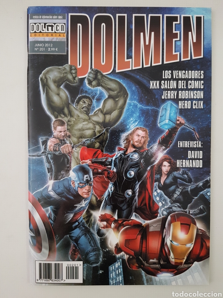 C&oacute;mics: REVISTA DOLMEN - 201 - JUNIO 2012 - PORTADA VENGADORES MARVEL - Foto 1