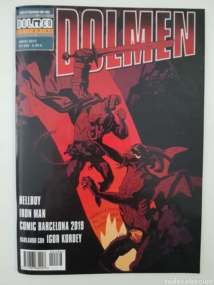 C&oacute;mics: REVISTA DOLMEN - 288 - MAYO 2019 - PORTADA HELLBOY - Foto 1