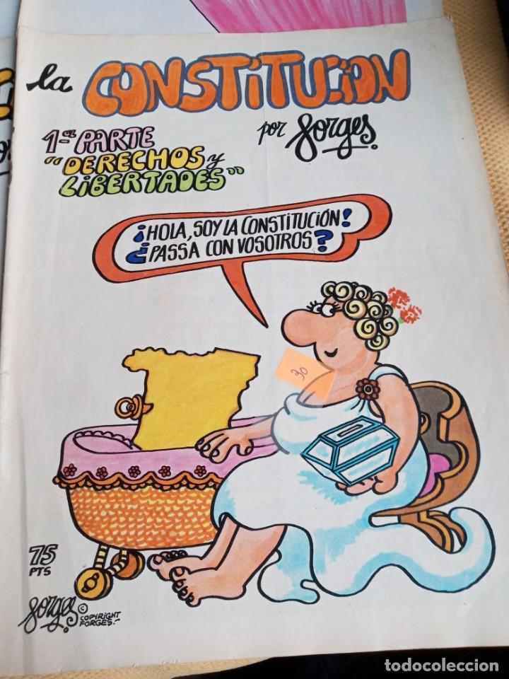 C&oacute;mics: la Constituci&oacute;n de 1978 . FORGES. 4 FASCICULOS - Foto 2