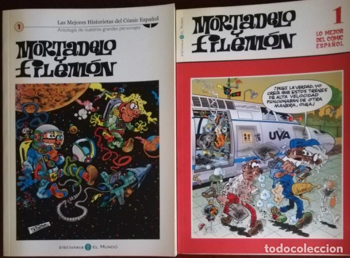 C&oacute;mics: MORTADELO Y FILEM&Oacute;N. LO MEJOR DEL C&Oacute;MIC ESPA&Ntilde;OL.(2 VOL&Uacute;MENES). - Foto 1