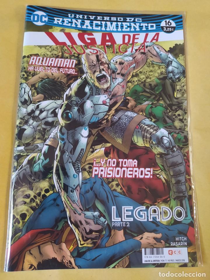 C&oacute;mics: LIGA DE LA JUSTICIA(RENACIMIENTO) #16 ECC 2018-NUEVO(NM)-BOLSA & BACKBOARD
