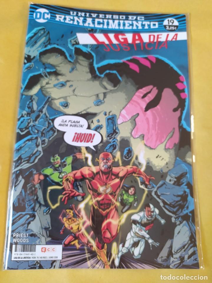 C&oacute;mics: LIGA DE LA JUSTICIA(RENACIMIENTO) #19 ECC 2018-NUEVO(NM)-BOLSA & BACKBOARD