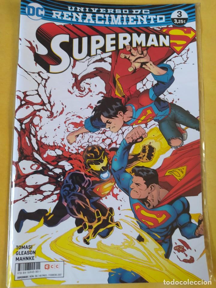 C&oacute;mics: SUPERMAN(REBYRTH/RENACIMIENTO) #3 ECC 2016-NUEVO(NM)-BOLSA & BACKBOARD
