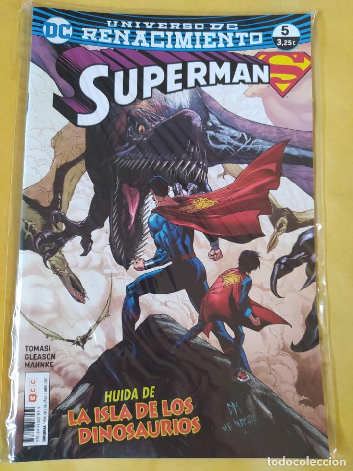C&oacute;mics: SUPERMAN(REBYRTH/RENACIMIENTO) #5 ECC 2016-NUEVO(NM)-BOLSA & BACKBOARD