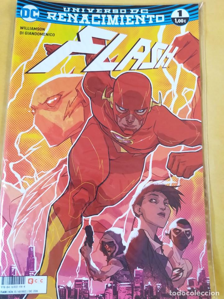 C&oacute;mics: FLASH #1 REBYRTH/RENACIMIENTO ECC 2017-NUEVO(NM)-BOLSA & BACKBOARD - Foto 1