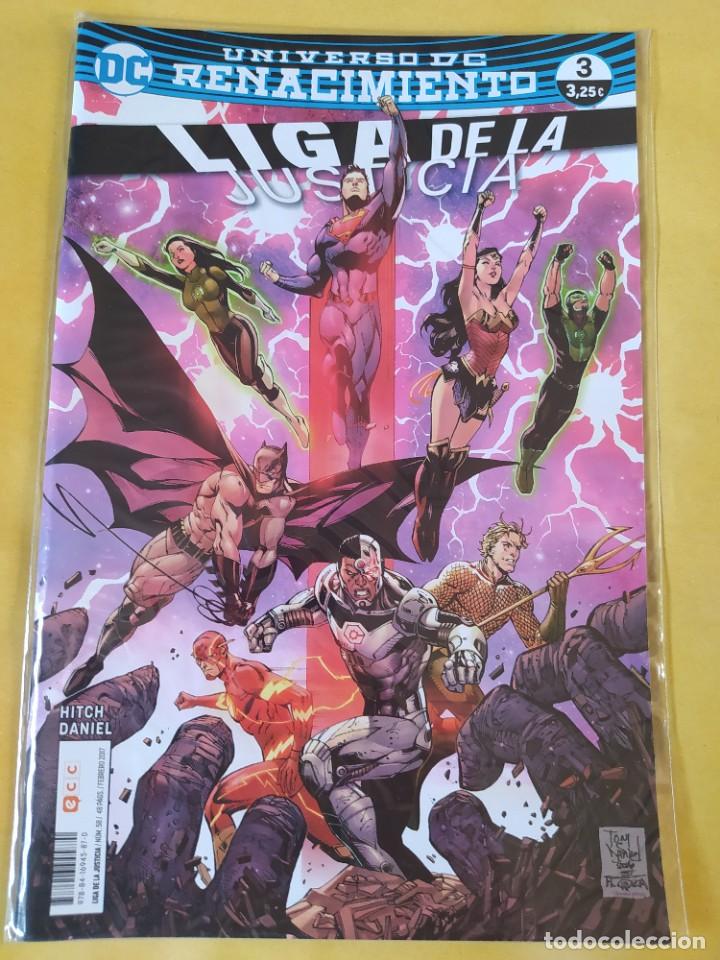 C&oacute;mics: LIGA DE LA JUSTICIA(RENACIMIENTO) #3 ECC 2017-NUEVO(NM)-BOLSA & BACKBOARD