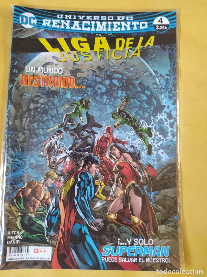 C&oacute;mics: LIGA DE LA JUSTICIA(RENACIMIENTO) #4 ECC 2017-NUEVO(NM)-BOLSA & BACKBOARD
