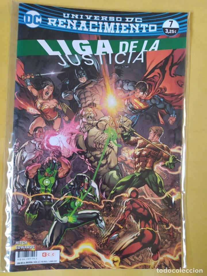 C&oacute;mics: LIGA DE LA JUSTICIA(RENACIMIENTO) #7 ECC 2017-NUEVO(NM)-BOLSA & BACKBOARD