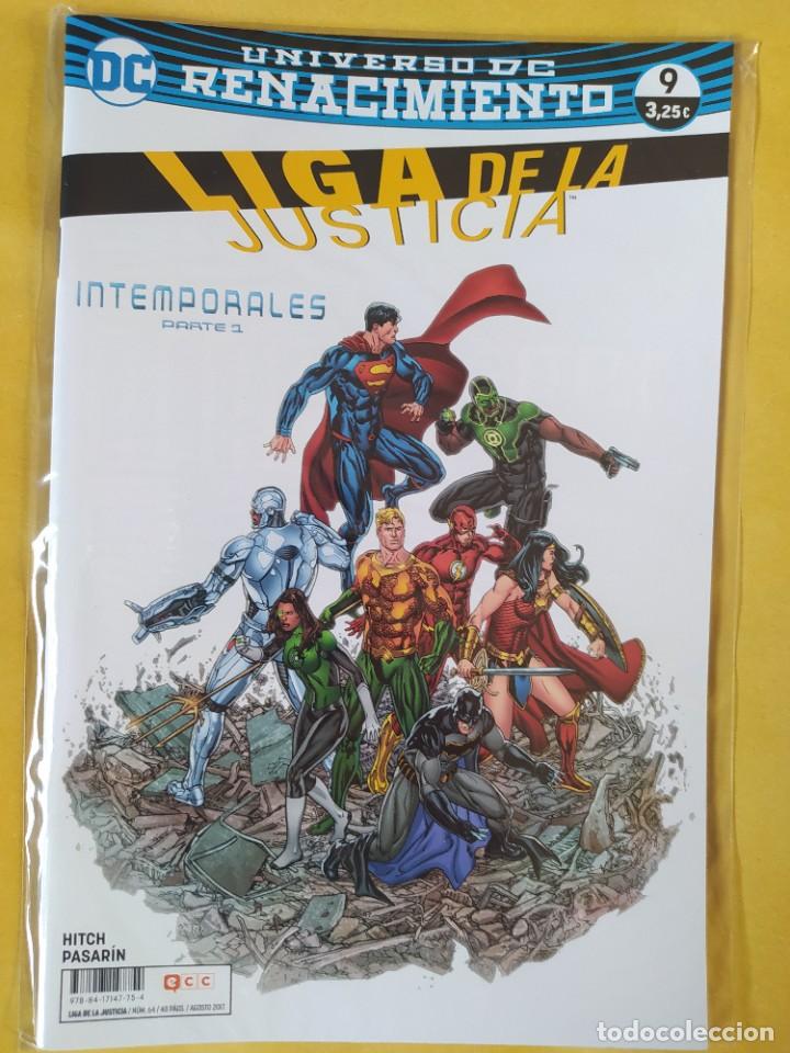 C&oacute;mics: LIGA DE LA JUSTICIA(RENACIMIENTO) #9 ECC 2017-NUEVO(NM)-BOLSA & BACKBOARD