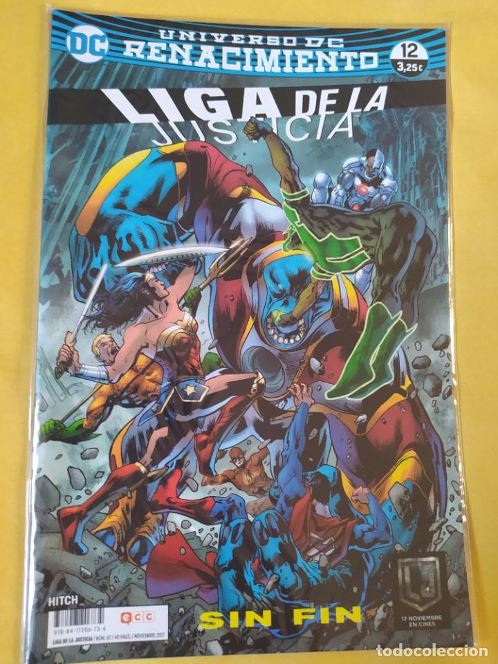 C&oacute;mics: LIGA DE LA JUSTICIA(RENACIMIENTO) #12 ECC 2017-NUEVO(NM)-BOLSA & BACKBOARD