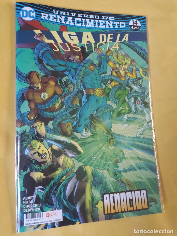 C&oacute;mics: LIGA DE LA JUSTICIA(RENACIMIENTO) #14 ECC 2018-NUEVO(NM)-BOLSA & BACKBOARD