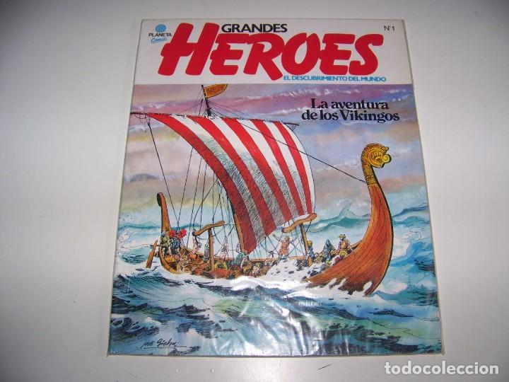 C&oacute;mics: GRANDES HEROES EL DESCUBRIMIENTO DEL MUNDO 1 LA AVENTURA DE LOS VIKINGOS