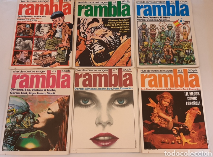 C&oacute;mics: Comics rambla lote 6 numeros de n&deg;1 al n&deg;6 - Foto 1