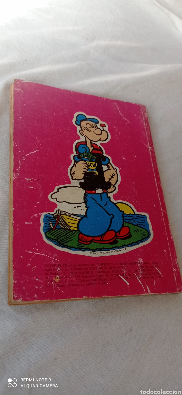 C&oacute;mics: SUPER POPEYE EL MARINO 1. BABY COMICS 1987 - Foto 2