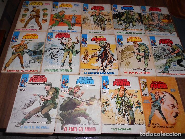 C&oacute;mics: Sargento Furia. Lote de 14 n&ordm;s. - Foto 1