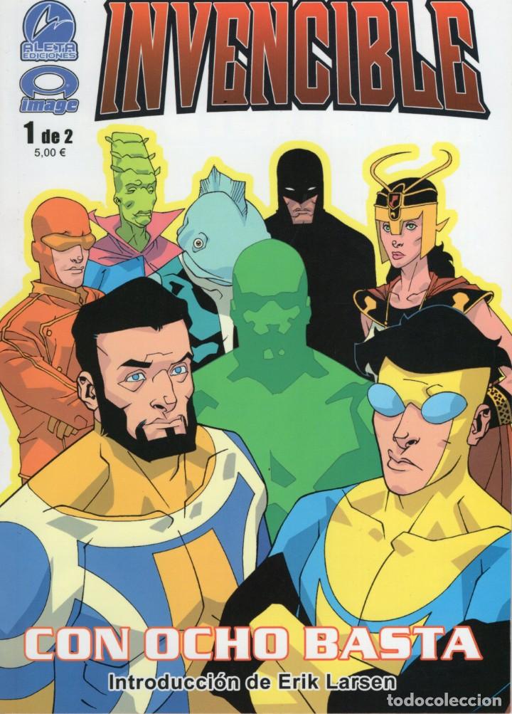 C&oacute;mics: INVENCIBLE CON OCHO BASTA COMPLETA 1 Y 2 - ALETA EDICIONES - IMPECABLE - Foto 1