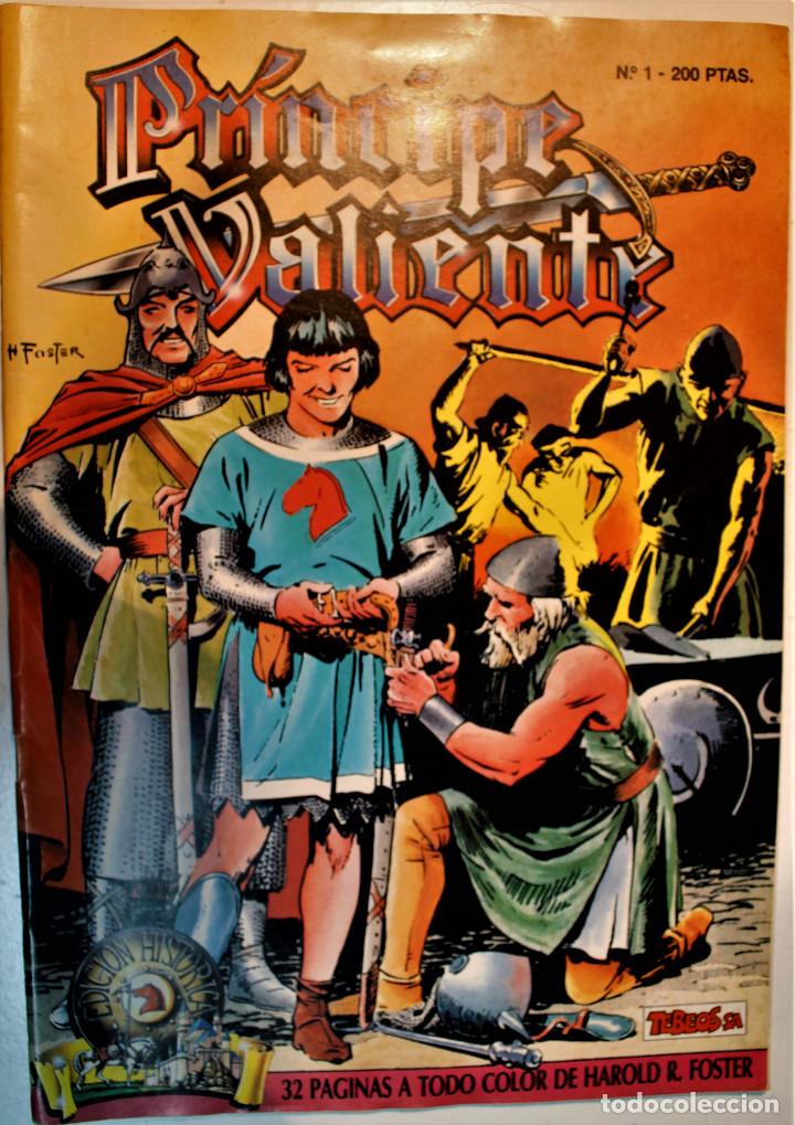 C&oacute;mics: El Principe Valiente, n&uacute;meros 1 y 2. Editorial Tebeos SA 1988 - Foto 1