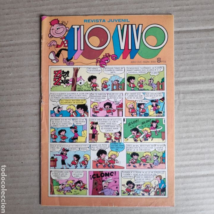 C&oacute;mics: NT TIO VIVO N&deg; 650 REVISTA JUVENIL ZIPI ZAPE CEBOLLETA