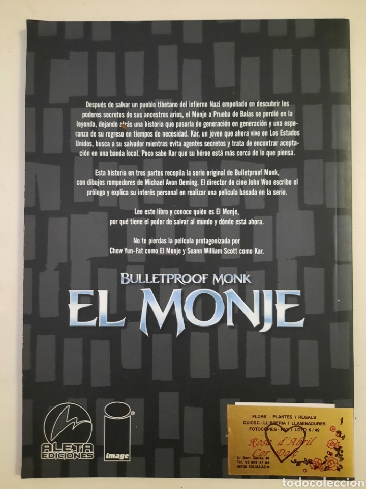 C&oacute;mics: EL MONJE - ALETA EDICIONES IMAGE BULLETPROOF MONK - Foto 2