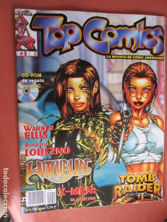 C&oacute;mics: TOP COMICS , N&ordm; 3 LA REVISTA DEL COMIC AMERICANO - TOMB RAIDER - Foto 1