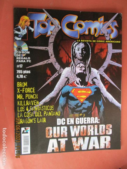 Comics : TOP COMICS , N&ordm; 17 LA REVISTA DEL COMIC AMERICANO - DC EN GUERRA