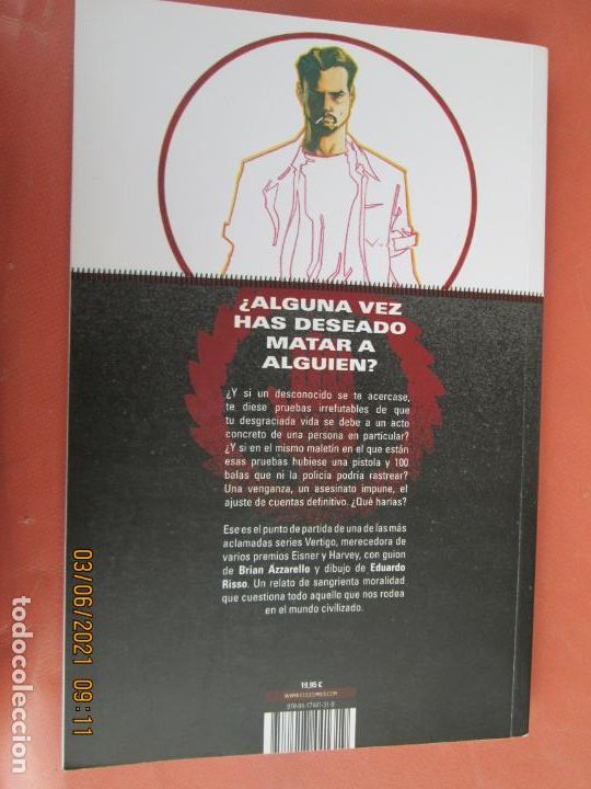 C&oacute;mics: 100 BALAS - BRIAN AZZARELLO/EDUARDO RISSO - I - VERTIGO - ECC 2018 - NUEVO. - Foto 3